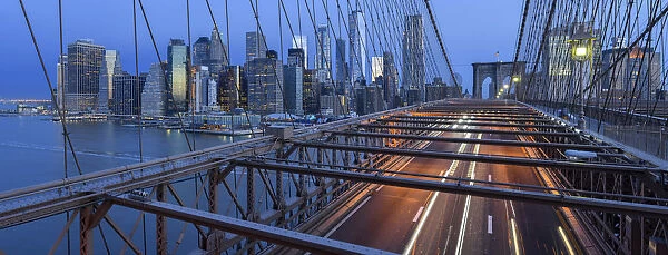 USA, American, New York, Manhattan, Brooklyn Bridge