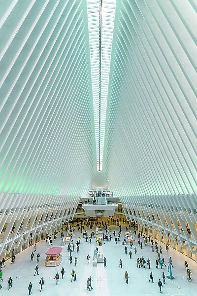 USA, American, New York, Manhattan, Lower Manhattan, One World Trade Center, PATH Station (Oculus)