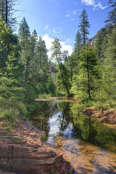 USA, Arizona, Sedona, Oak Creek Canyon, West Fork Trail