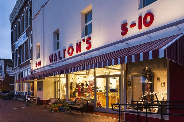USA, Arkansas, Bentonville of Waltons 5-10 store, now the Walmart Welcome Center