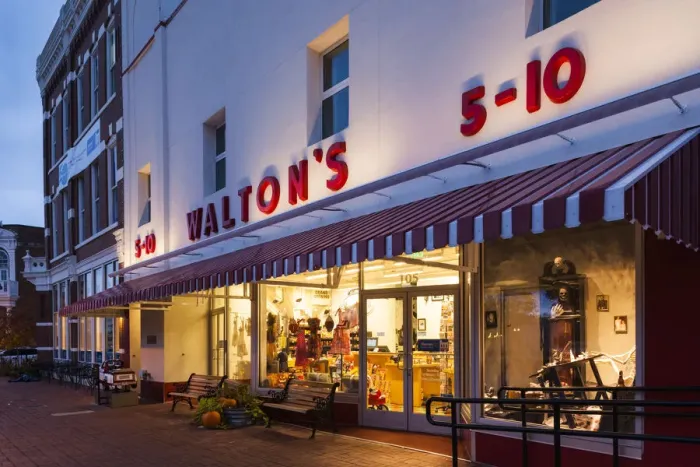 Framed Print : USA, Arkansas, Bentonville of Waltons 5-10 store, now the Walmart Welcome Center Framed Print : USA, Arkansas, Bentonville of Waltons 5-10 store, now the Walmart Welcome Center