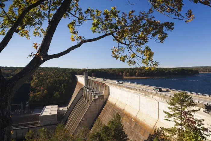 Framed Print : USA, Arkansas, Heber Springs, Greers Ferry Dam and Lake Framed Print : USA, Arkansas, Heber Springs, Greers Ferry Dam and Lake
