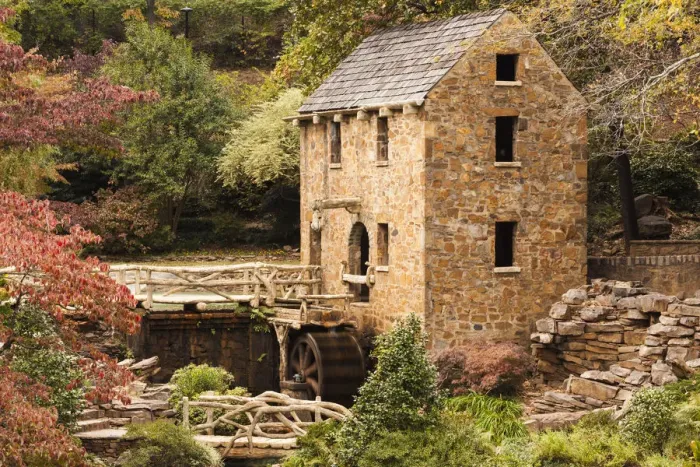 Framed Print : USA, Arkansas, North Little Rock, The Old Mill, featured in the film, Gone with the Wind