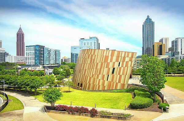 USA, Atlanta, Georgia, National Center For Civil And Human Rights Building, Downtown, Fulton County