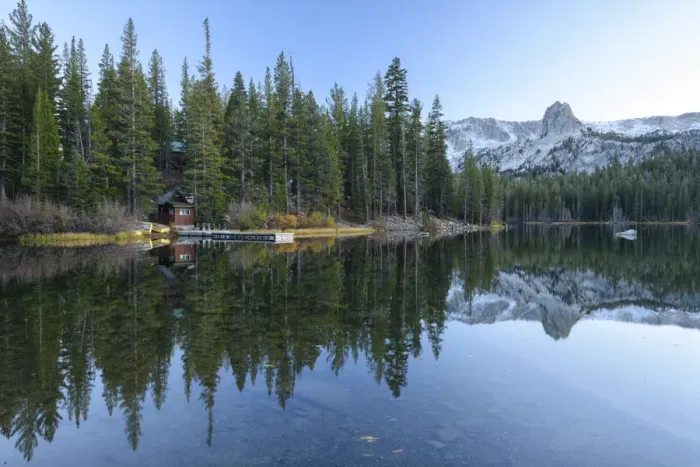 Framed Print : USA, California, Eastern Sierra, Mammoth Lakes, Mamie Lake Framed Print : USA, California, Eastern Sierra, Mammoth Lakes, Mamie Lake