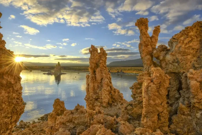 Framed Print : USA, California, Eastern Sierra, Mono Lake sunrise