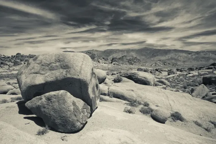 Framed Print : USA, California, Eastern Sierra Nevada Area, Lone Pine, landscape of the Alabama Hills