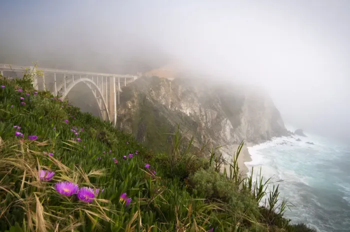 Framed Print : USA, California, Highway 1, Bixby Bridge Framed Print : USA, California, Highway 1, Bixby Bridge