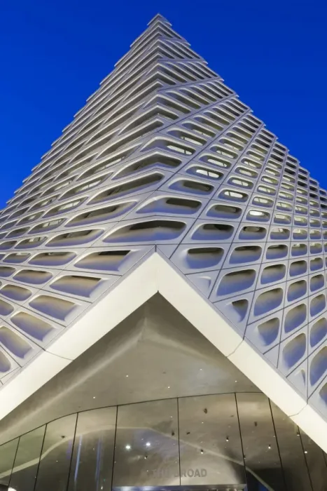 Framed Print : USA, California, Los Angeles, The Broad, contemporary art museum, built 2015, exterior