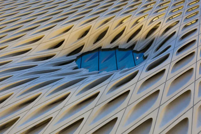Framed Print : USA, California, Los Angeles, The Broad, contemporary art museum, built 2015, exterior Framed Print : USA, California, Los Angeles, The Broad, contemporary art museum, built 2015, exterior