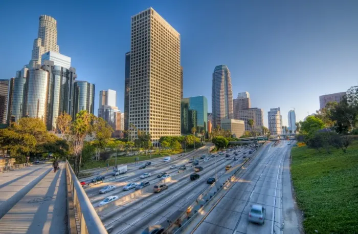 Framed Print : USA, California, Los Angeles, Downtown Framed Print : USA, California, Los Angeles, Downtown