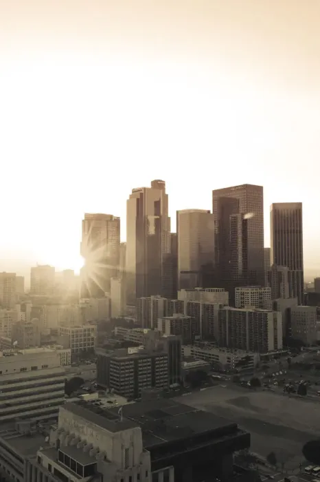 Framed Print : USA, California, Los Angeles, Skyline of Downtown Los Angeles Framed Print : USA, California, Los Angeles, Skyline of Downtown Los Angeles
