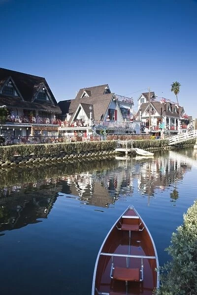 USA, California, Los Angeles, Venice, homes along Venice canals