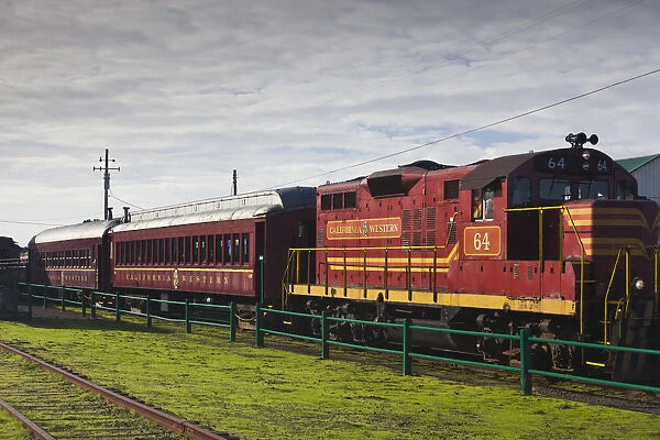 USA, California, Northern California, North Coast, Fort Bragg, The Skunk Train
