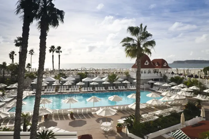 Framed Print : USA, California, San Diego area, Coronado, Hotel del Coronado, pool Framed Print : USA, California, San Diego area, Coronado, Hotel del Coronado, pool