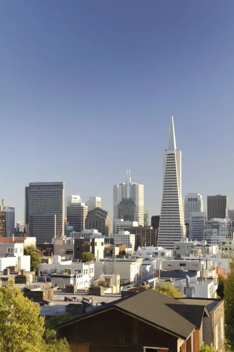 Framed Print : USA, California, San Francisco, Downtown Skyline and Transamerican Pyramid Framed Print : USA, California, San Francisco, Downtown Skyline and Transamerican Pyramid