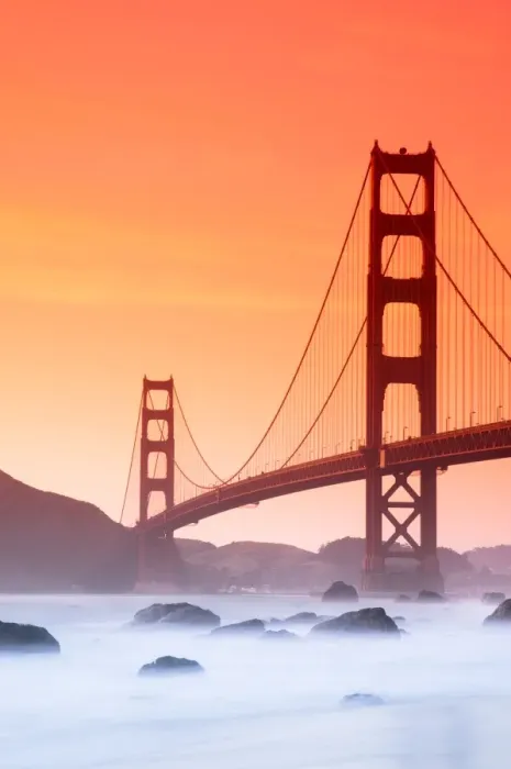 Framed Print : USA, California, San Francisco, Golden Gate Bridge from Marshall Beach Framed Print : USA, California, San Francisco, Golden Gate Bridge from Marshall Beach