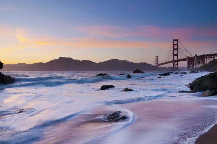 Framed Print : USA, California, San Francisco, Golden Gate Bridge from Marshall Beach Framed Print : USA, California, San Francisco, Golden Gate Bridge from Marshall Beach