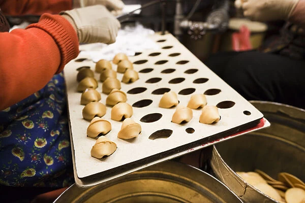 USA, California, San Francisco, Chinatown, fortune cookie factory