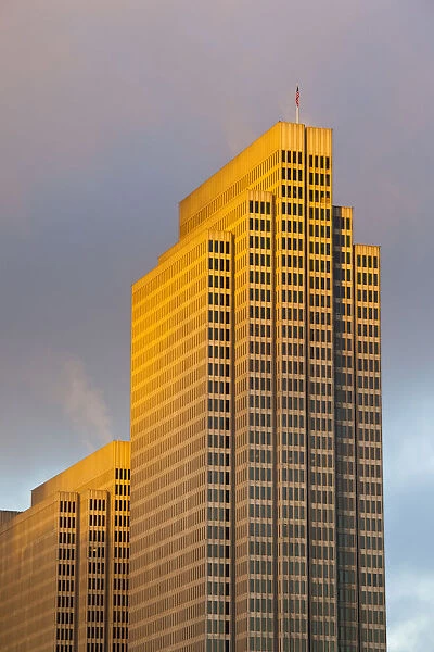 USA, California, San Francisco, Embarcadero, Embarcadero Center buildings, dawn