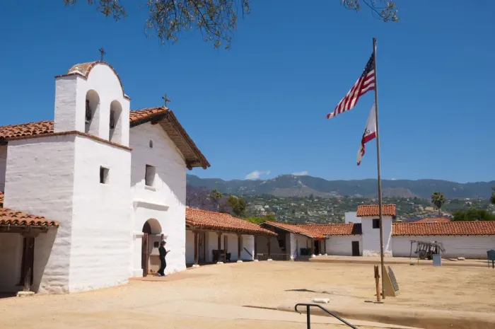 Framed Print : USA, California, Santa Barbara, El Presidio de Santa Barbara, Presidio Chapel Framed Print : USA, California, Santa Barbara, El Presidio de Santa Barbara, Presidio Chapel