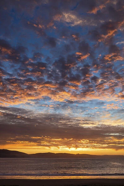USA, California, West Coast, Bodega Bay, sunset
