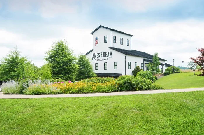 Framed Print : USA, Clermont, Kentucky, Blue Grass Region, Jim Beam Distillery, The Building Is Part Of The Jim Beam American Outpost, Also Known As the James B
