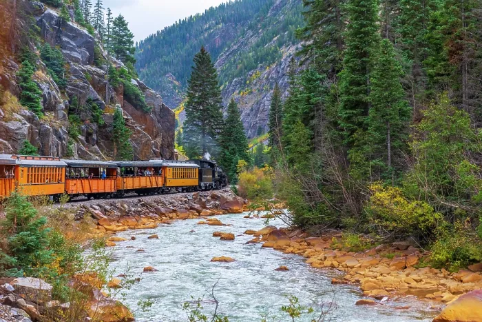 Framed Print : USA, Colorado, Animas Canyon, Animas River, Durango and Silverton Narrow Gauge Railroad Framed Print : USA, Colorado, Animas Canyon, Animas River, Durango and Silverton Narrow Gauge Railroad