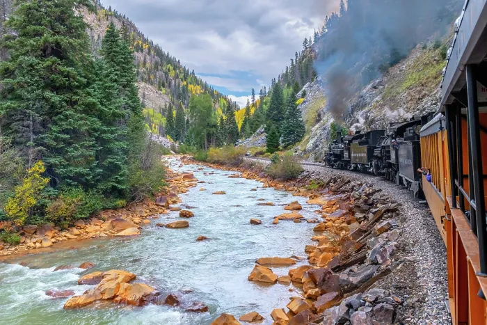 Framed Print : USA, Colorado, Animas Canyon, Animas River, Durango and Silverton Narrow Gauge Railroad Framed Print : USA, Colorado, Animas Canyon, Animas River, Durango and Silverton Narrow Gauge Railroad