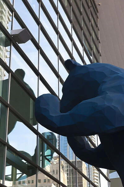 USA, Colorado, Denver, Colorado Convention Center, I see What You Mean, Big Blue Bear