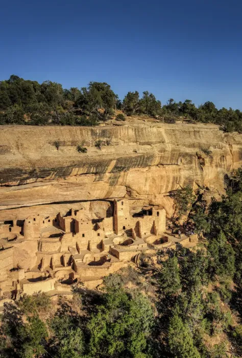 Framed Print : USA, Colorado, Mesa Verde National Park (UNESCO Heritage), Cliff Palace dwellings