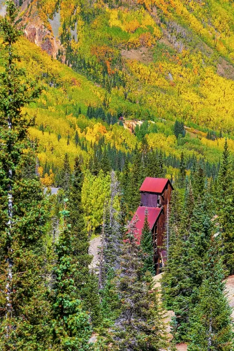 Framed Print : USA, Colorado, Million Dollar Highway, Guston, Yankee Girl Mine, Hoist House Framed Print : USA, Colorado, Million Dollar Highway, Guston, Yankee Girl Mine, Hoist House