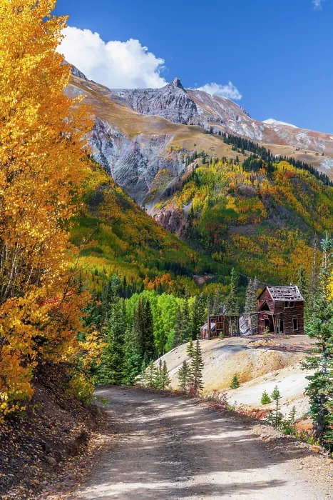 Framed Print : USA, Colorado, Million Dollar Highway, Guston, Yankee Girl Mine