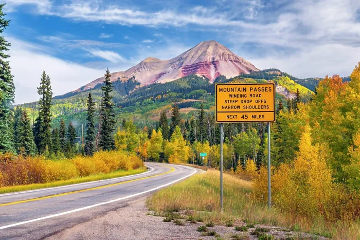 Framed Print : USA, Colorado, Million Dollar Highway between Silverton and Durango