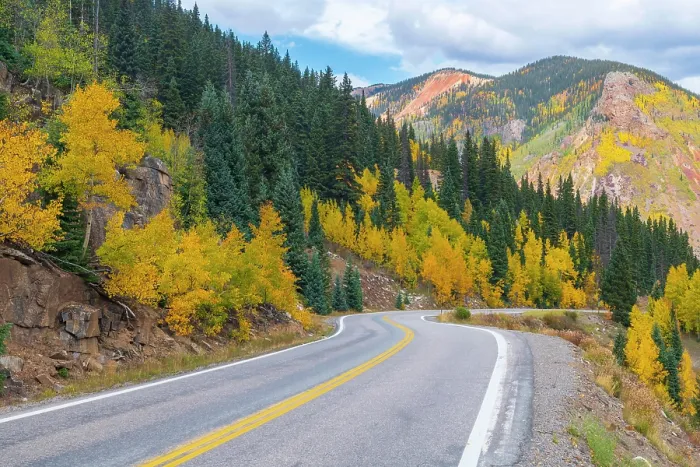 Framed Print : USA, Colorado, Million Dollar Highway between Silverton and Durango