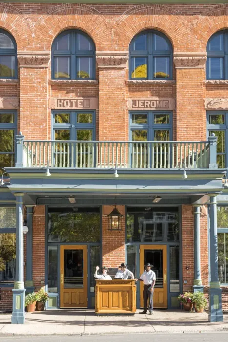 Framed Print : USA, Colorado, Rockies, Aspen, Front of Hotel Jerome Framed Print : USA, Colorado, Rockies, Aspen, Front of Hotel Jerome