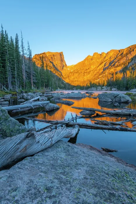 Framed Print : USA, Colorado, Rocky Mountain National Park, Dream Lake, Hallet Peak Framed Print : USA, Colorado, Rocky Mountain National Park, Dream Lake, Hallet Peak