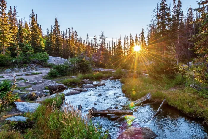 Framed Print : USA, Colorado, Rocky Mountain National Park, Tyndall Creek near Dream Lake at sunrise Framed Print : USA, Colorado, Rocky Mountain National Park, Tyndall Creek near Dream Lake at sunrise