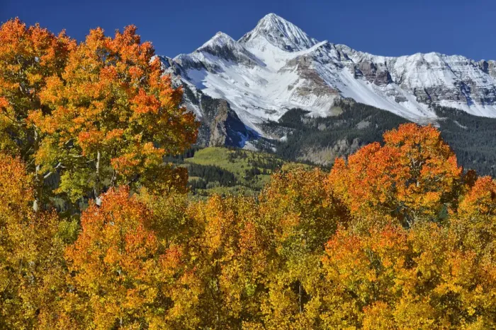 Framed Print : USA, Colorado, San Juan Mountains, peaks in autumn Framed Print : USA, Colorado, San Juan Mountains, peaks in autumn