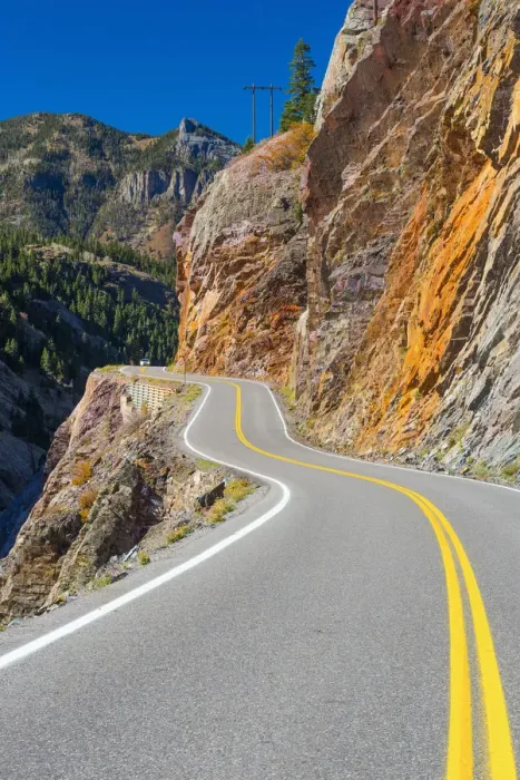 Framed Print : USA, Colorado, between Silverton and Ouray, The Million Dollar Highway part of