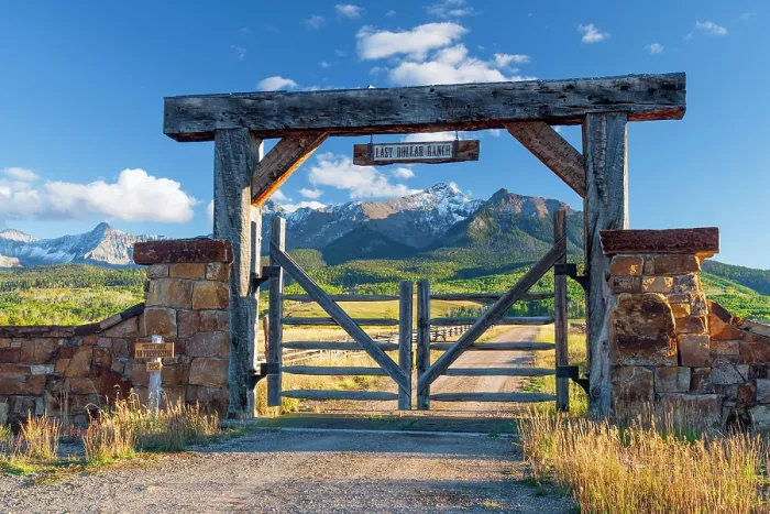 Framed Print : USA, Colorado, Telluride, Hastings Mesa, Last Dollar Ranch
