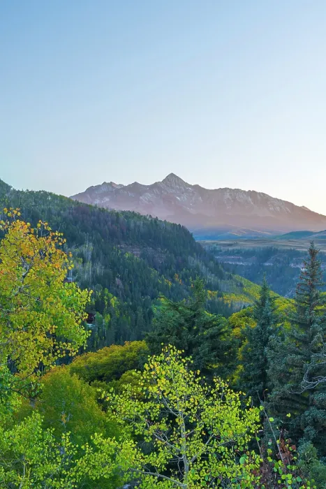 Framed Print : USA, Colorado, Telluride, Wilson Peak of the San Juan Mountains from Last Dollar Road Framed Print : USA, Colorado, Telluride, Wilson Peak of the San Juan Mountains from Last Dollar Road