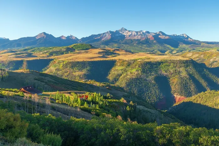 Framed Print : USA, Colorado, Telluride, Wilson Peak of the San Juan Mountains from Last Dollar Road Framed Print : USA, Colorado, Telluride, Wilson Peak of the San Juan Mountains from Last Dollar Road