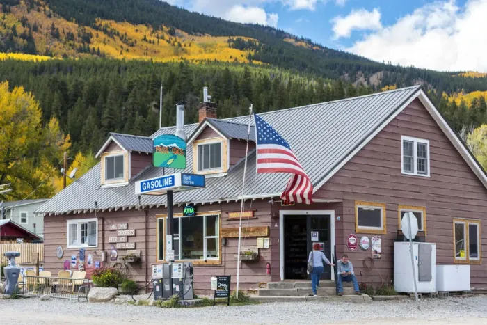 Framed Print : USA, Colorado, Twin Lakes, Twin Lakes store Framed Print : USA, Colorado, Twin Lakes, Twin Lakes store