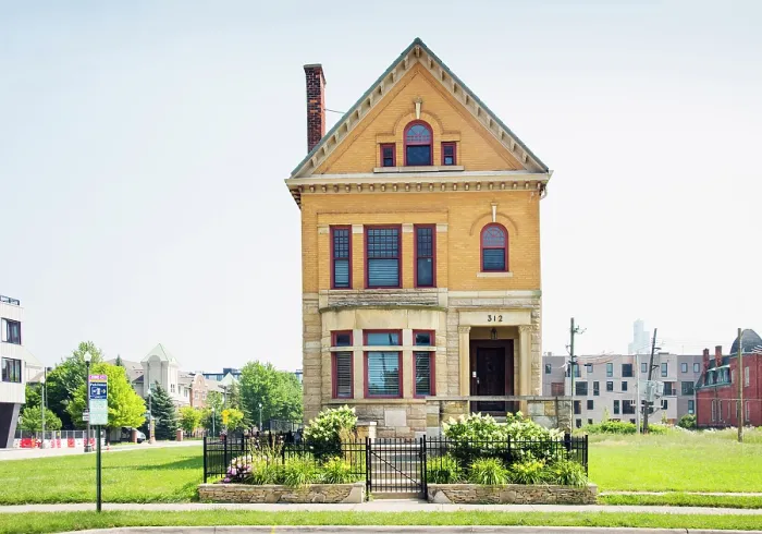 Framed Print : USA, Detroit, Michigan, Brush Park Neighborhood, Restored Late 19th Century Victorian Mansion Framed Print : USA, Detroit, Michigan, Brush Park Neighborhood, Restored Late 19th Century Victorian Mansion