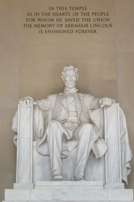 Framed Print : USA, District of Columbia, Washington, The Lincoln Memorial, statue of President Abraham Framed Print : USA, District of Columbia, Washington, The Lincoln Memorial, statue of President Abraham