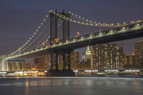 USA, East Coast, New York, Brooklyn, DUMBO, Manhattan Bridge