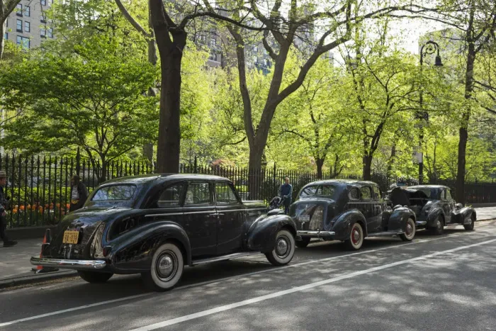 Framed Print : USA, East Coast, New York, Manhattan, New York, Classic cars parked by Gramercy Park Framed Print : USA, East Coast, New York, Manhattan, New York, Classic cars parked by Gramercy Park