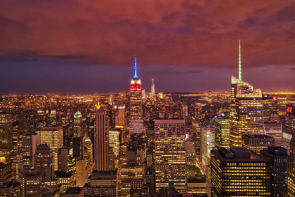USA, East Coast, New York, Manhattan, view from Top of the rock