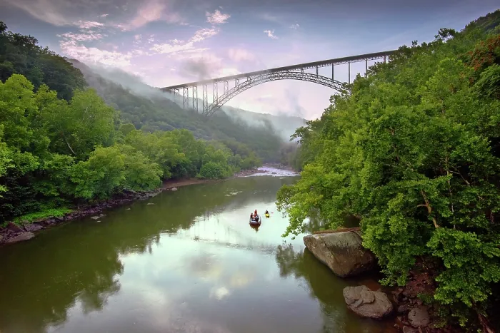 Framed Print : USA, Fayetteville, West Virginia, White Water Rafting, The New River, New River Gorge National Park and Reserve, In 2020 The Park Was Designated A National Park Framed Print : USA, Fayetteville, West Virginia, White Water Rafting, The New River, New River Gorge National Park and Reserve, In 2020 The Park Was Designated A National Park